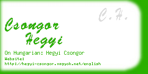 csongor hegyi business card